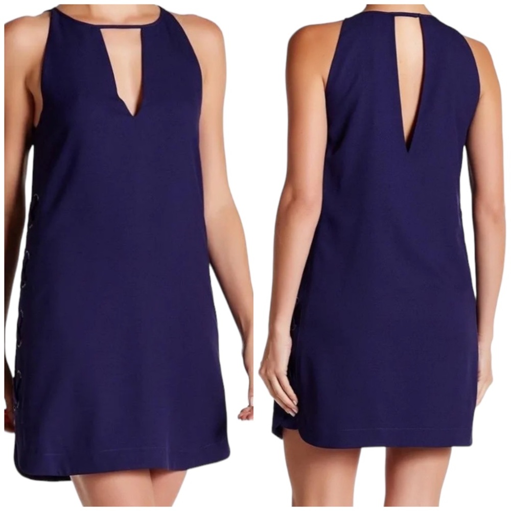 PARKER ☆ Riviera Side Lace Up Sleeveless Purple Dress